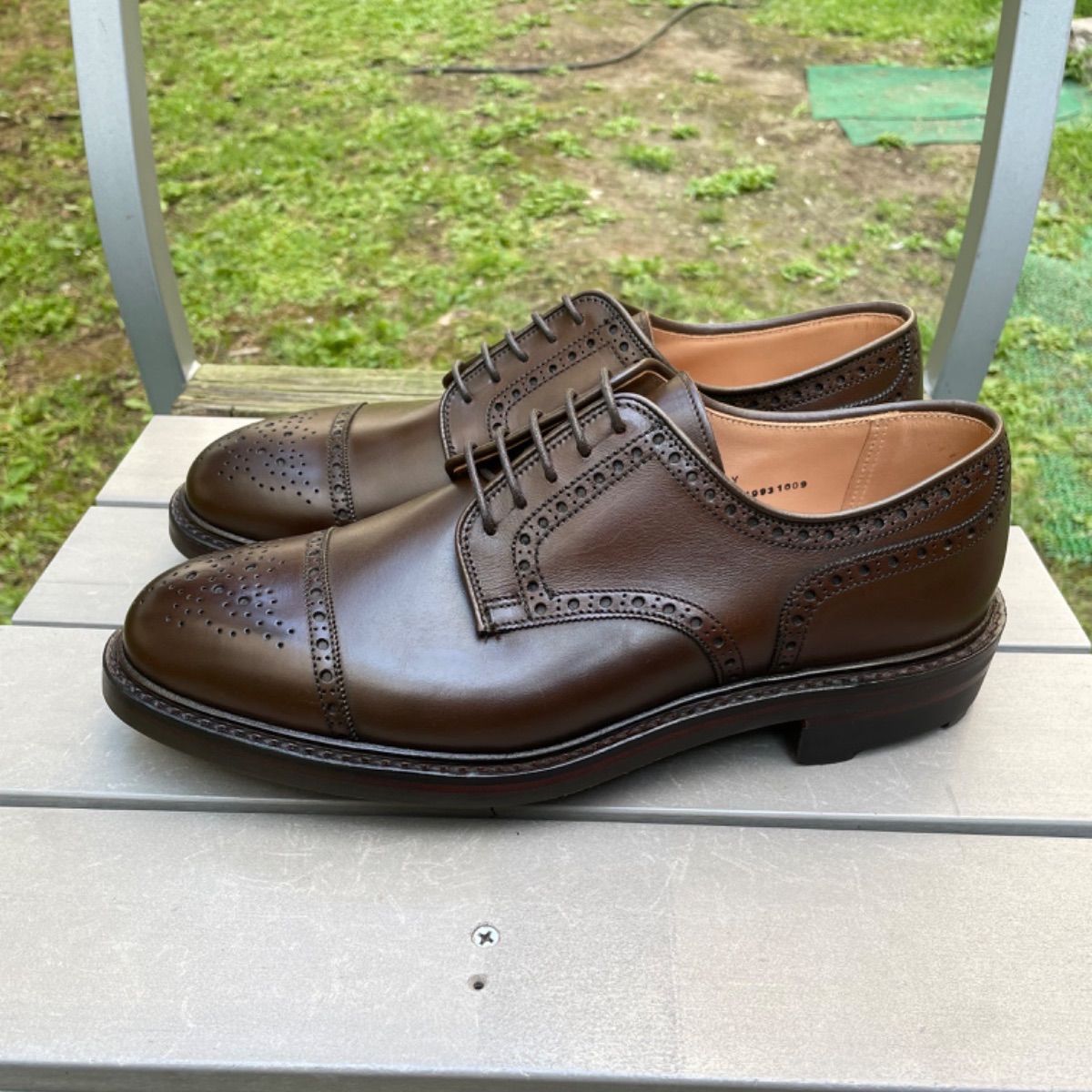 新品Crockett&Jone クロケット＆ジョーンズ　セミブローグ　6.5E