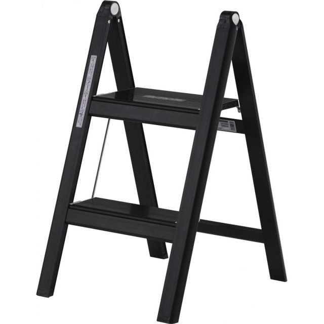 アルインコ 薄型踏台 SS-52B 2段 ブラック 最大使用質量100kg 折りたたみ式 脚立