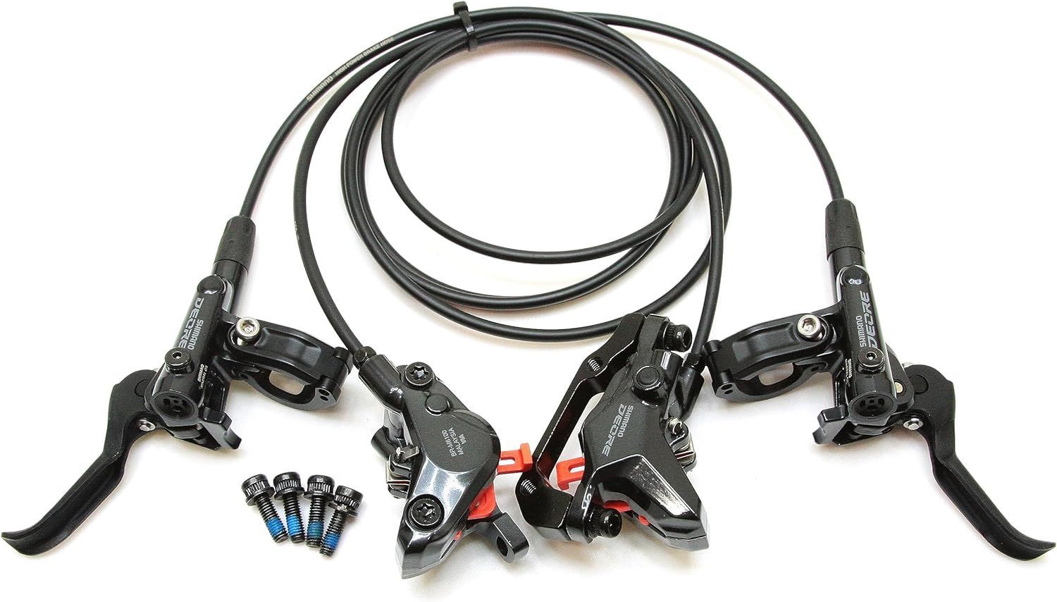 シマノ SHIMANO DEORE 高性能 油圧ディスクブレーキ BL-M6100 BR-M6100 ローター無 前後セット ブラック