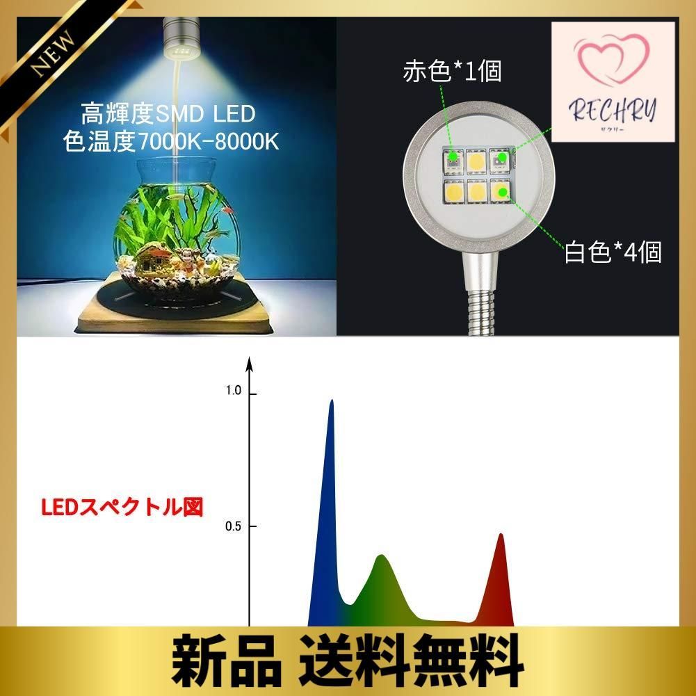 EAYHM 水槽 ライトと水草植物育成ライト スタンド 多機能 カラー LED