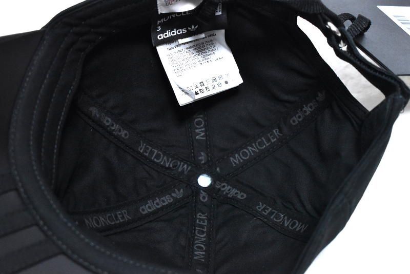 MONCLER ADIDAS CAP 新品未使用　モンクレール　アディダス 新品 adidas × MONCLER ベースボールキャップ 国内正規品 ブラック