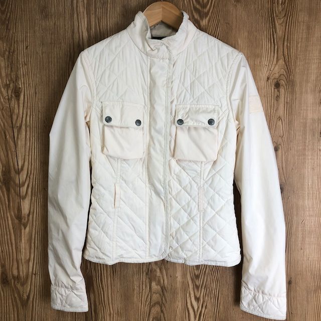 VINTAGE BELSTAFF ベルスタッフ ナイロンキルティングジャケット レディースSサイズ位 ベルスタッフ ビンテージ ヴィンテージ 古着 e24040201
