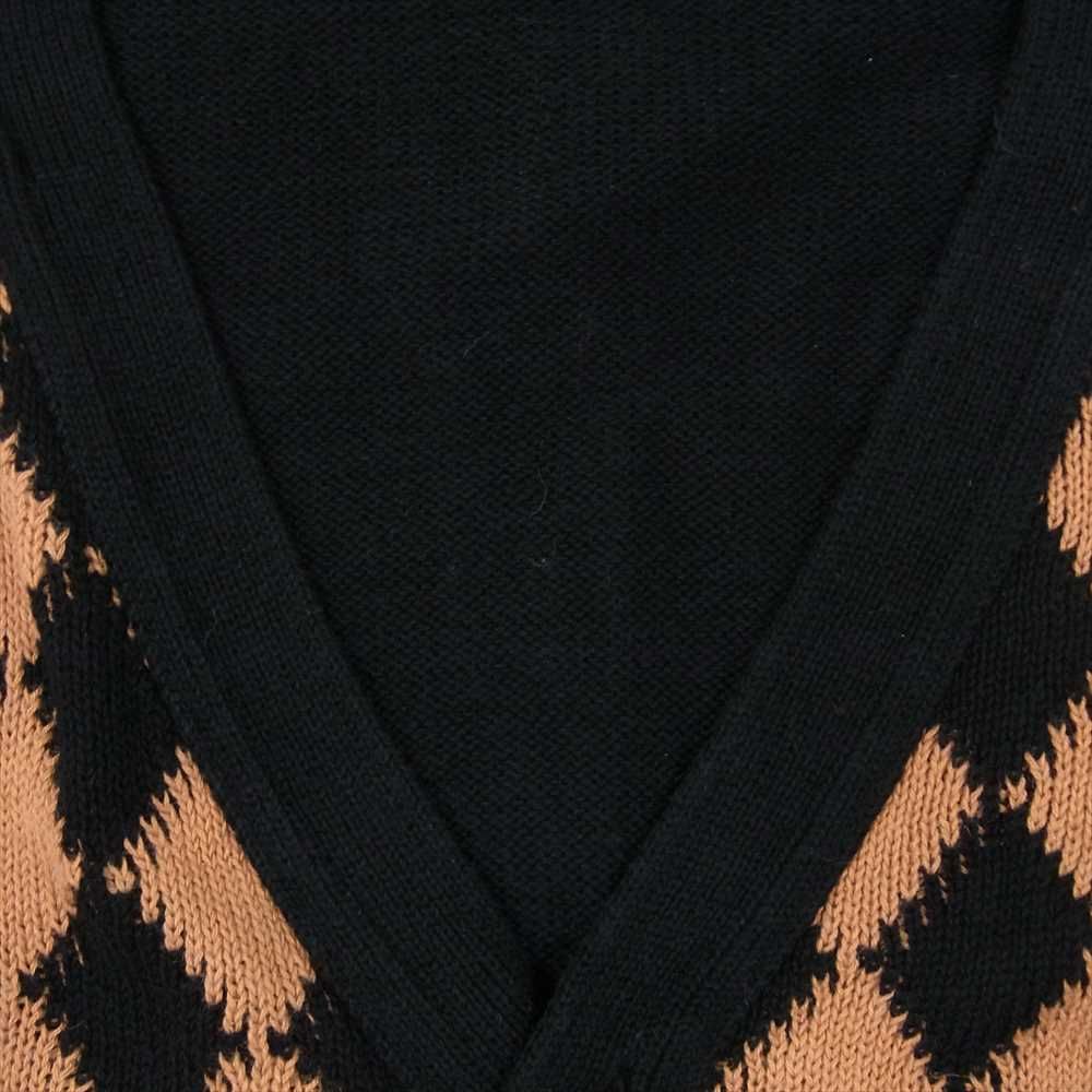 BLACK SIGN ブラックサイン Rhombus Check Knit Cardigan ニット