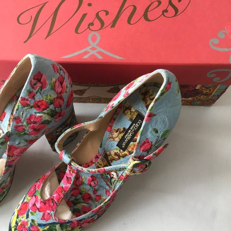 新品 DOLCE & GABBANA ドルチェ＆ガッバーナ フラワー パンプス39 1/2