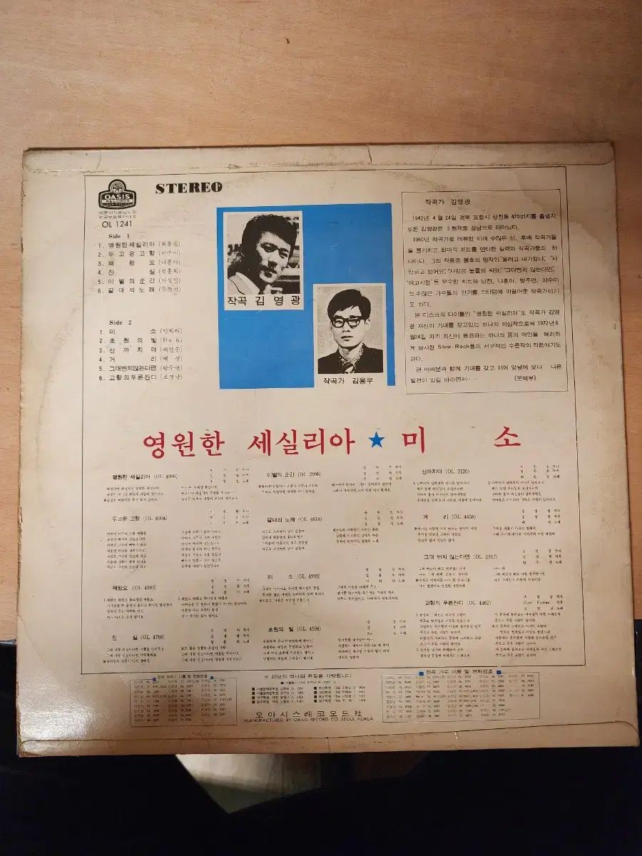 チェ ドンギル ミン ヒラ 時代を超越した セシリア LP アルバム エディション