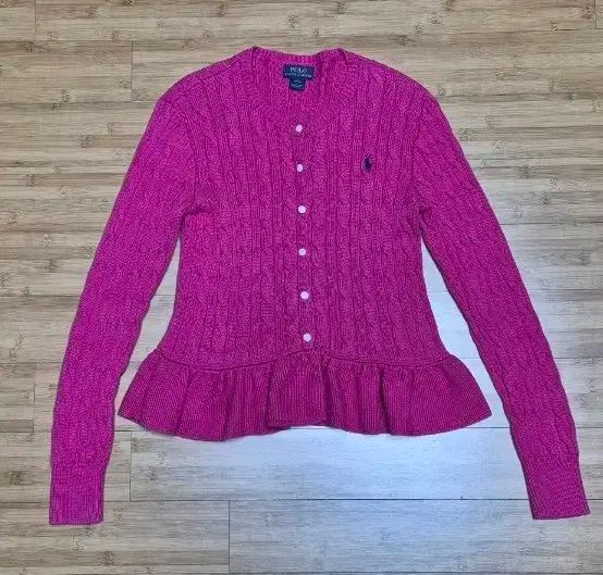 POLO RALPH LAUREN ポロラルフローレン キッズ ケーブル ニット カーディガン L 12 14 三