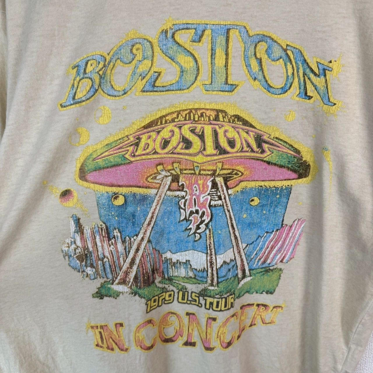 ZARA ザラ バンドTシャツ 半袖 バンT BOSTON ボストン UFO