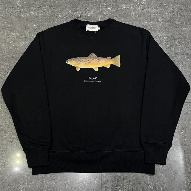 brook 魚グラフィック　Tシャツ　ブラック　Mサイズ Brook 魚グラフィック Tシャツ 黒 - メルカリ