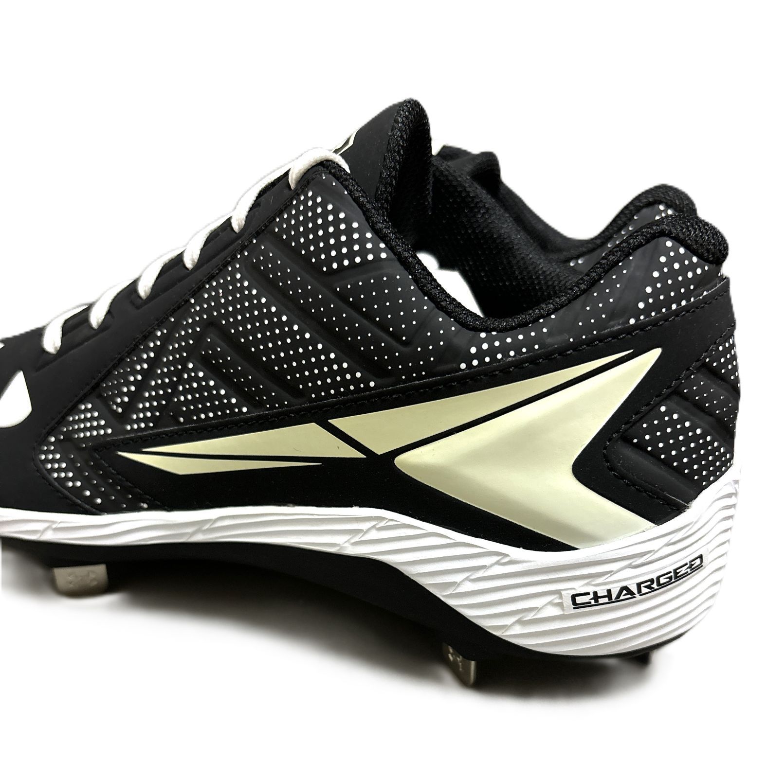 UNDER ARMOUR BH スパイクシューズ ホワイト/ブラック UNDER ARMOUR アンダーアーマー 野球 スパイク 金具 ポイント