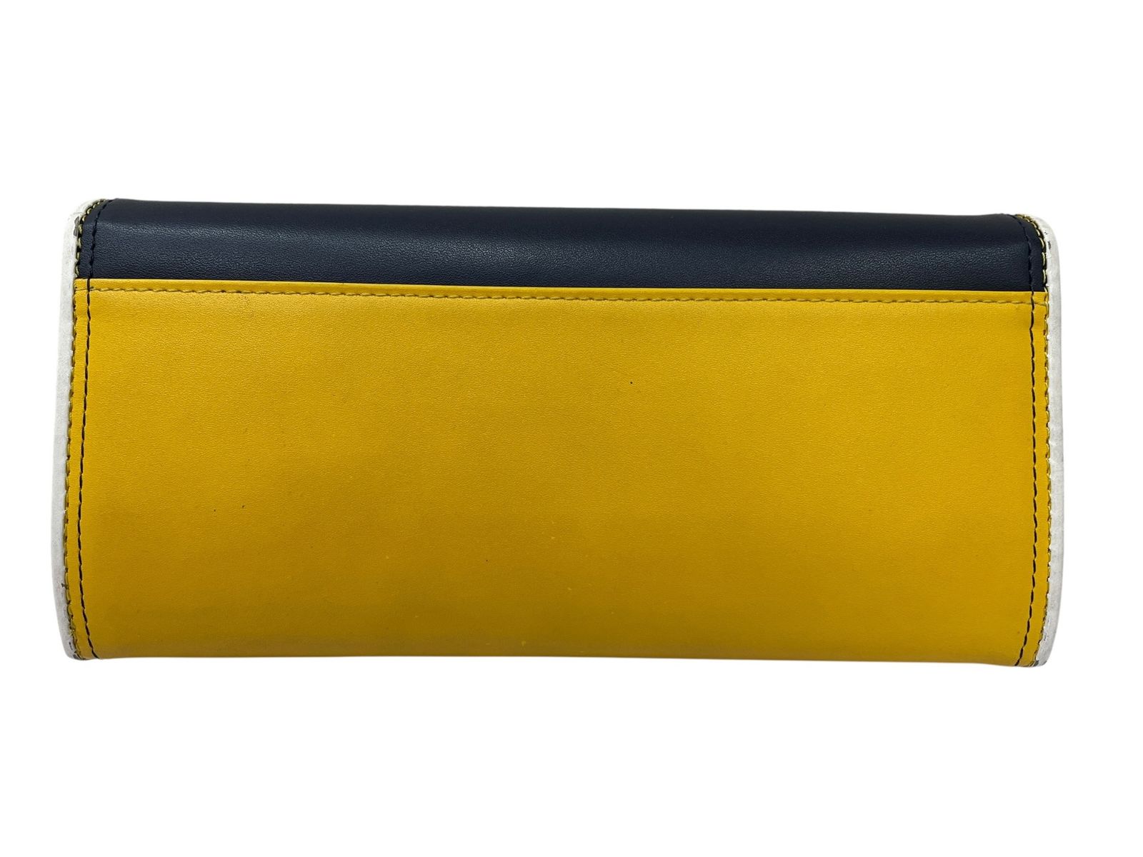 CASTELBAJAC イエロー 二つ折り財布 CASTELBAJAC (カステルバジャック) 二つ折り 長財布 ウォレット レザー