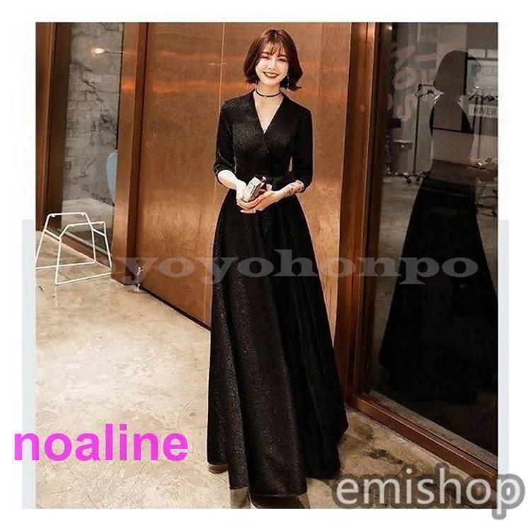 パーティードレス 結婚式 ワンピース 大きいサイズ 袖あり フォーマル ロングワンピース 膝丈 お呼ばれ ドレス服装服女性 二次会 親族 20代 30代 40代 L0R9907