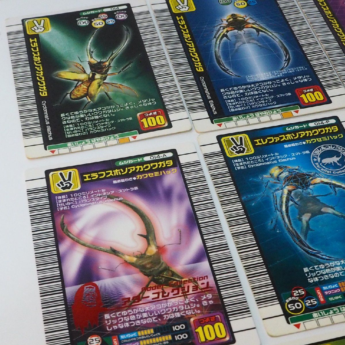 甲虫王者ムシキング【014 エラフスホソアカクワガタ キラ