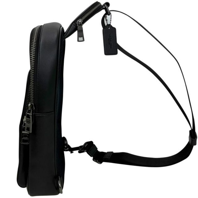 COACH PVCシグネチャー イーサンパック CO910 ブラック ボディ