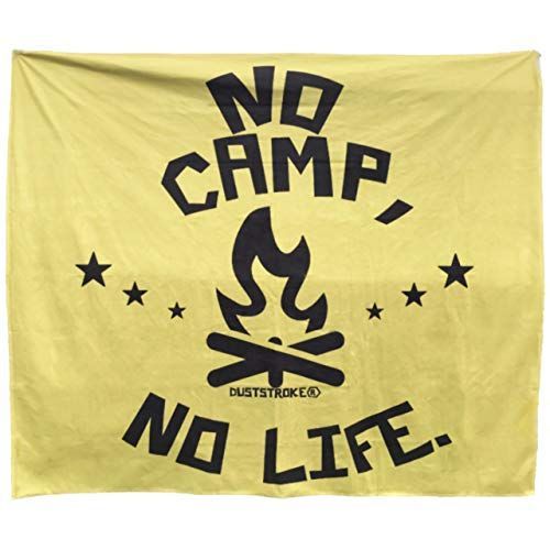 タン サンド ベージュ DUSTSTROKE (ダストストローク) キャンプフラッグ タペストリー 布 ウォールフラッグ ファブリックポスター 目隠し テーブルクロス レジャーシート アウトドア インテリ