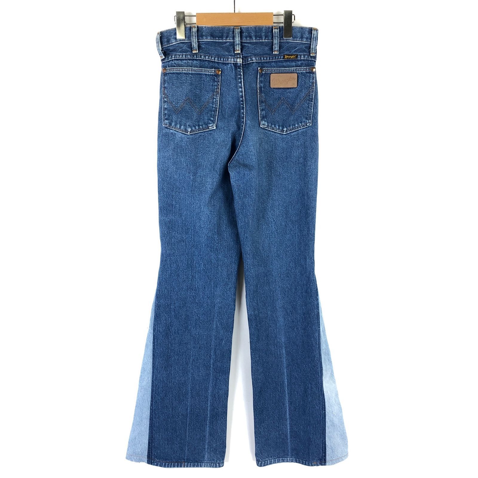 ラングラー Wrangler デニムパンツ リメイク フレア USA製 W31