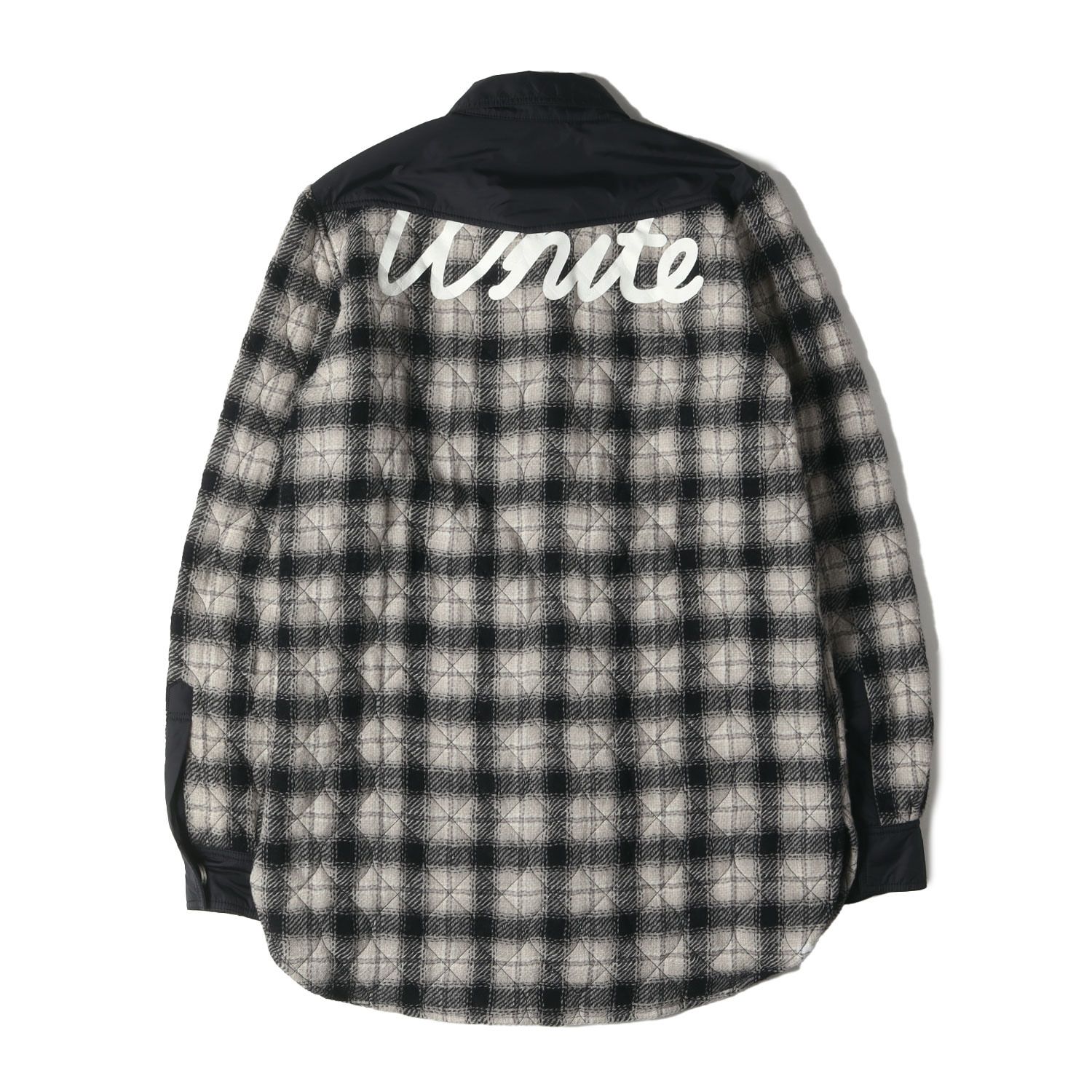 OFF-WHITE オフホワイト ジャケット サイズ:S チェック ウール 