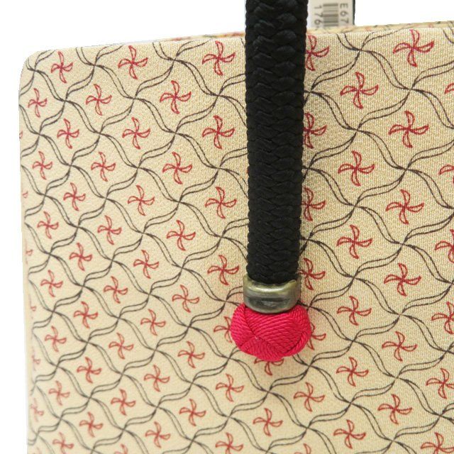 和装バッグ 和装小物 新古品 リサイクル 風車模様 きもの北條 A1286-3