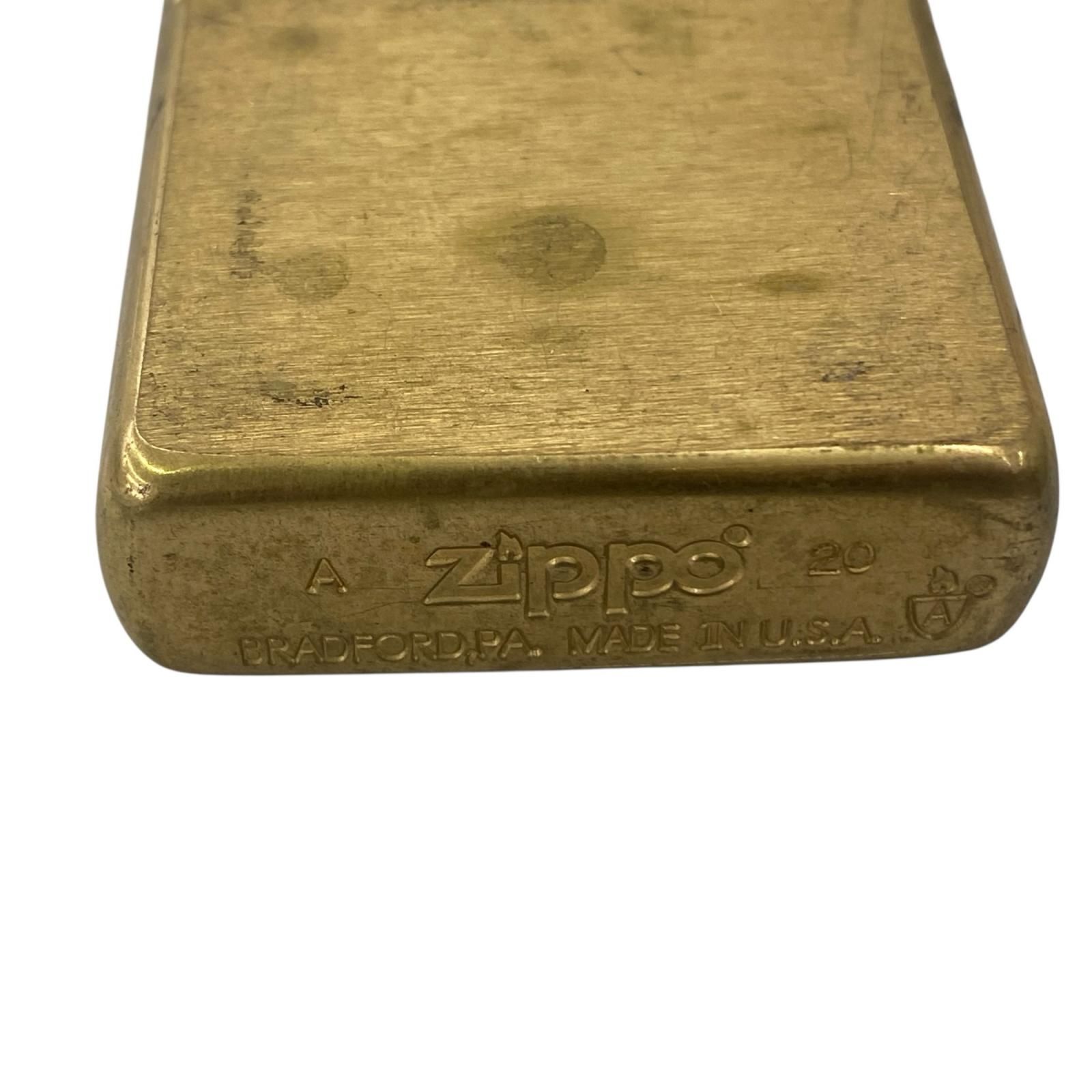 170590 現状品 ZIPPO ジッポ ZIPPO アーマー SOLID BRASS 2020年 真鍮