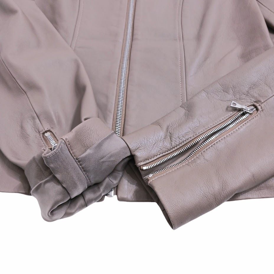 Theory CROP CREW JKT ラムレザーライダースジャケット Theory CROP CREW JKT ラムレザーライダースジャケット
