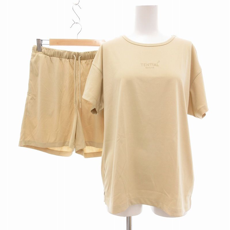 TENTIAL ベージュ ルームウェア 上下セット M TENTIAL ベージュ ルームウェア 上下セット M テンシャル TENTIAL