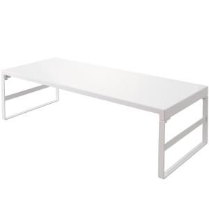 【新品・3営業日で発送】LIHIT LAB LIHIT 机上台590mmハイ A-7333-0 白 A-7333-0