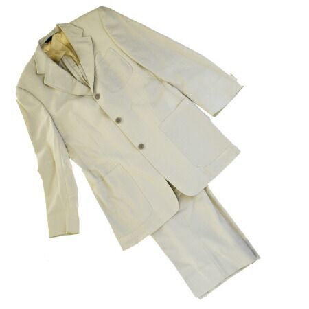 【中古】 バーバリー BURBERRY RELAXED 三つボタン スーツ 服 ベージュ ウール 100% メンズ36 03HB584