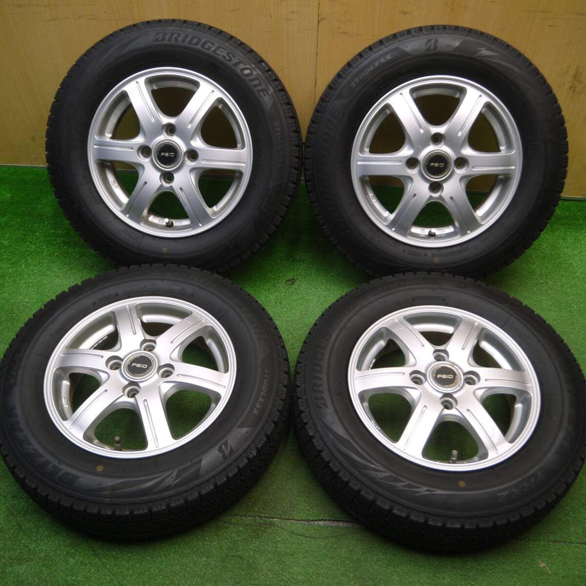 4本価格！21年スタッドレス 145/80R13 ブリヂストン ブリザック VRX2 FEID 社外 アルミ 13インチ PCD100/4H5010710Hス