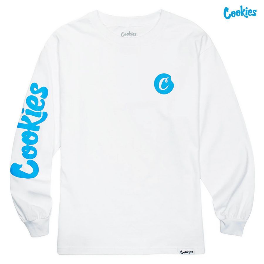 COOKIES C BITE L/S Tシャツ【WHITE】 (M・L・XL・2XL)(クッキーズ