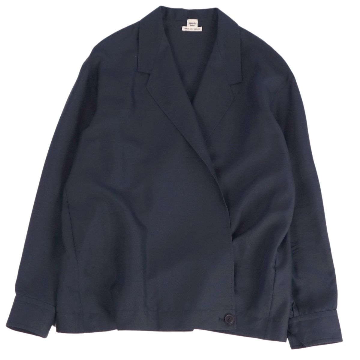エルメス HERMES シャツ ジャケット ロングスリーブ 長袖 シルク