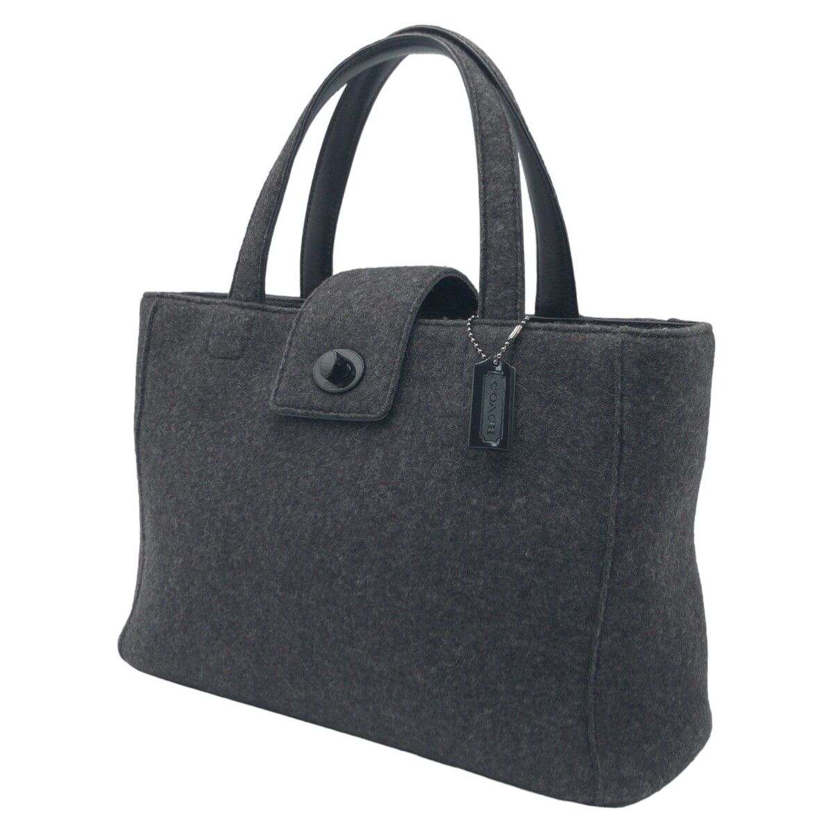 COACH コーチ グレー 灰色 フェルト 8187 ハンドバッグ トートバッグ 