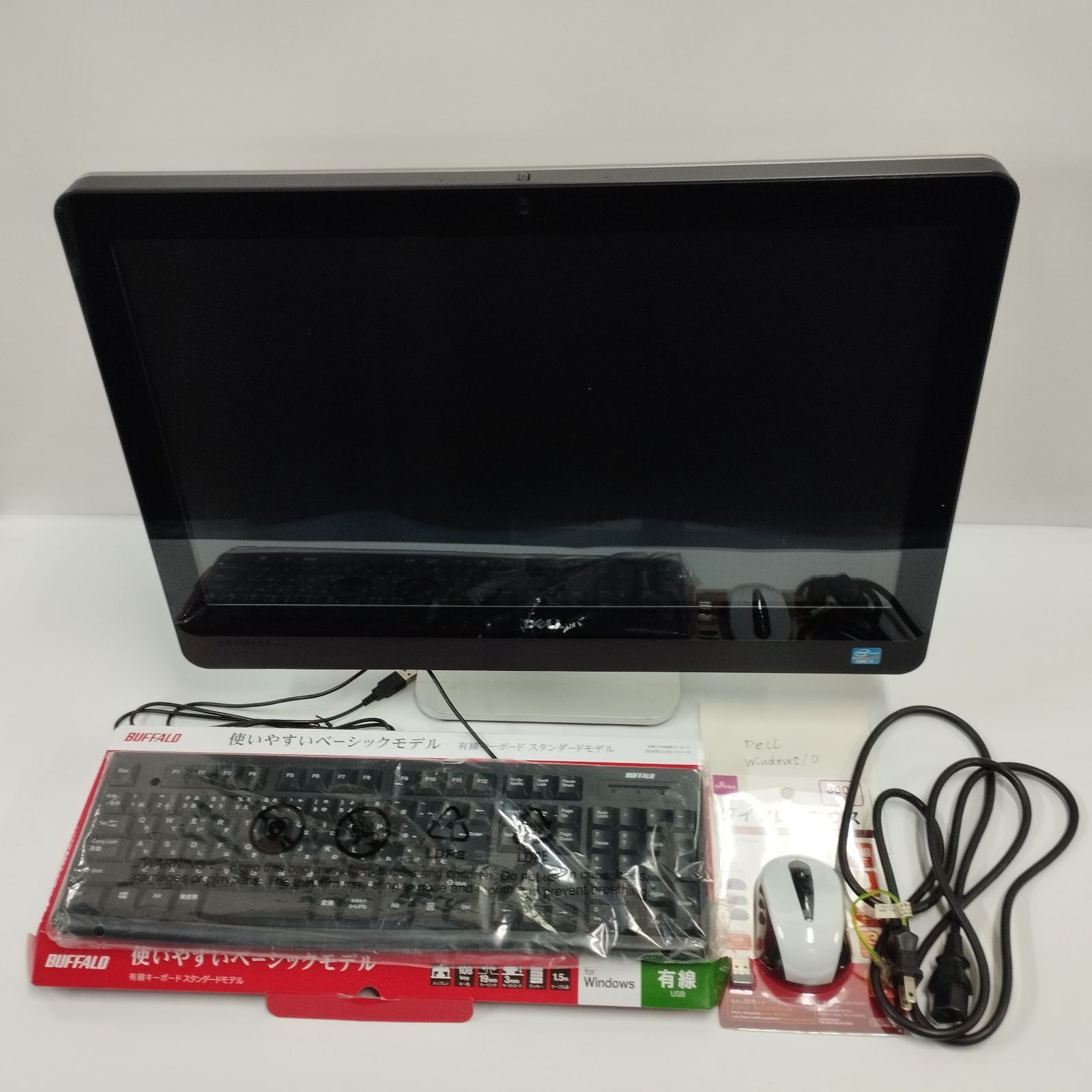 D18066 タッチパネル付き23型 一体型パソコン DELL Optiplex 9010 AIO Core i7 3770S|メモリ8GB|SSD480GB|USB3.0|Win10 Pro|一体型PC