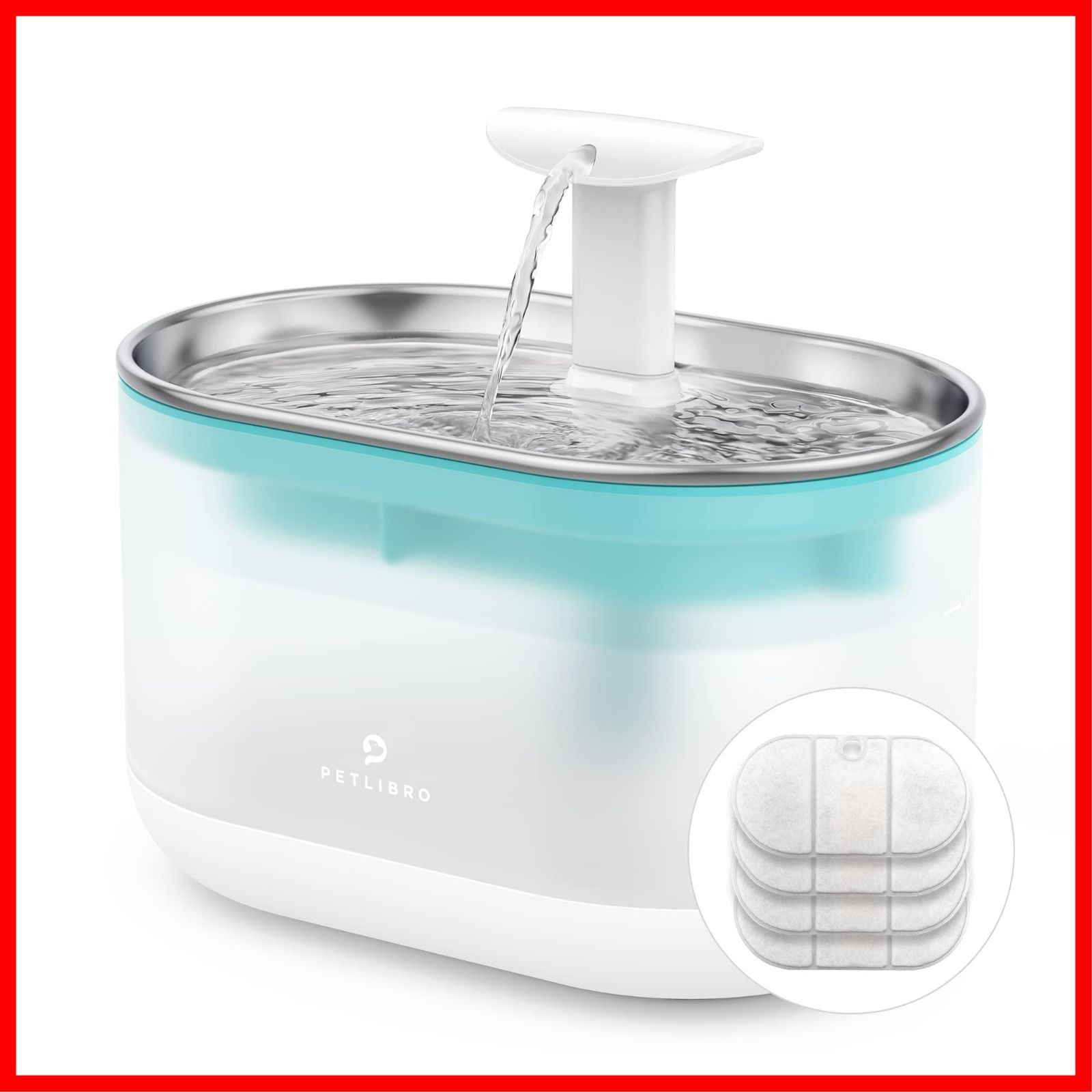 特売】【2022新モデル】PETLIBRO 自動給水器 猫 中小型犬用 ステンレス