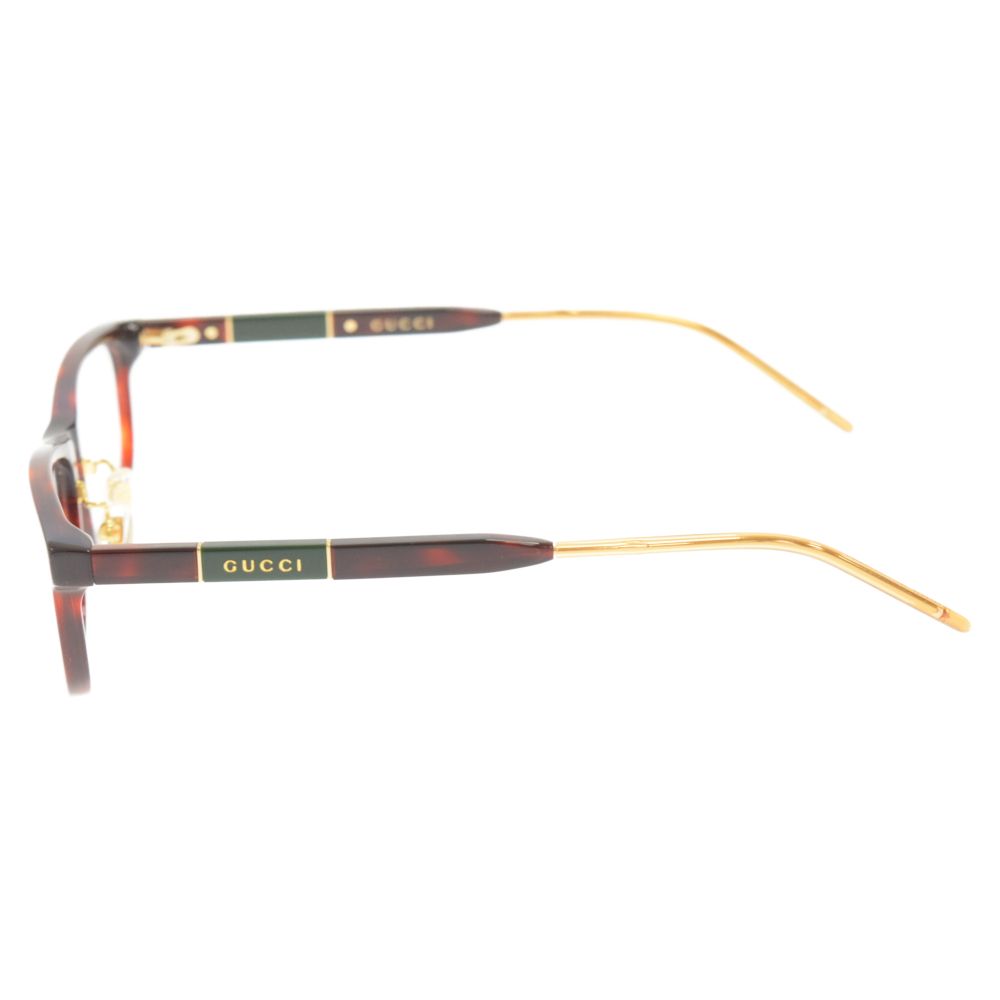 GUCCI (グッチ) ウェリントン メガネ GG0858OJ アイウェア ブラウン