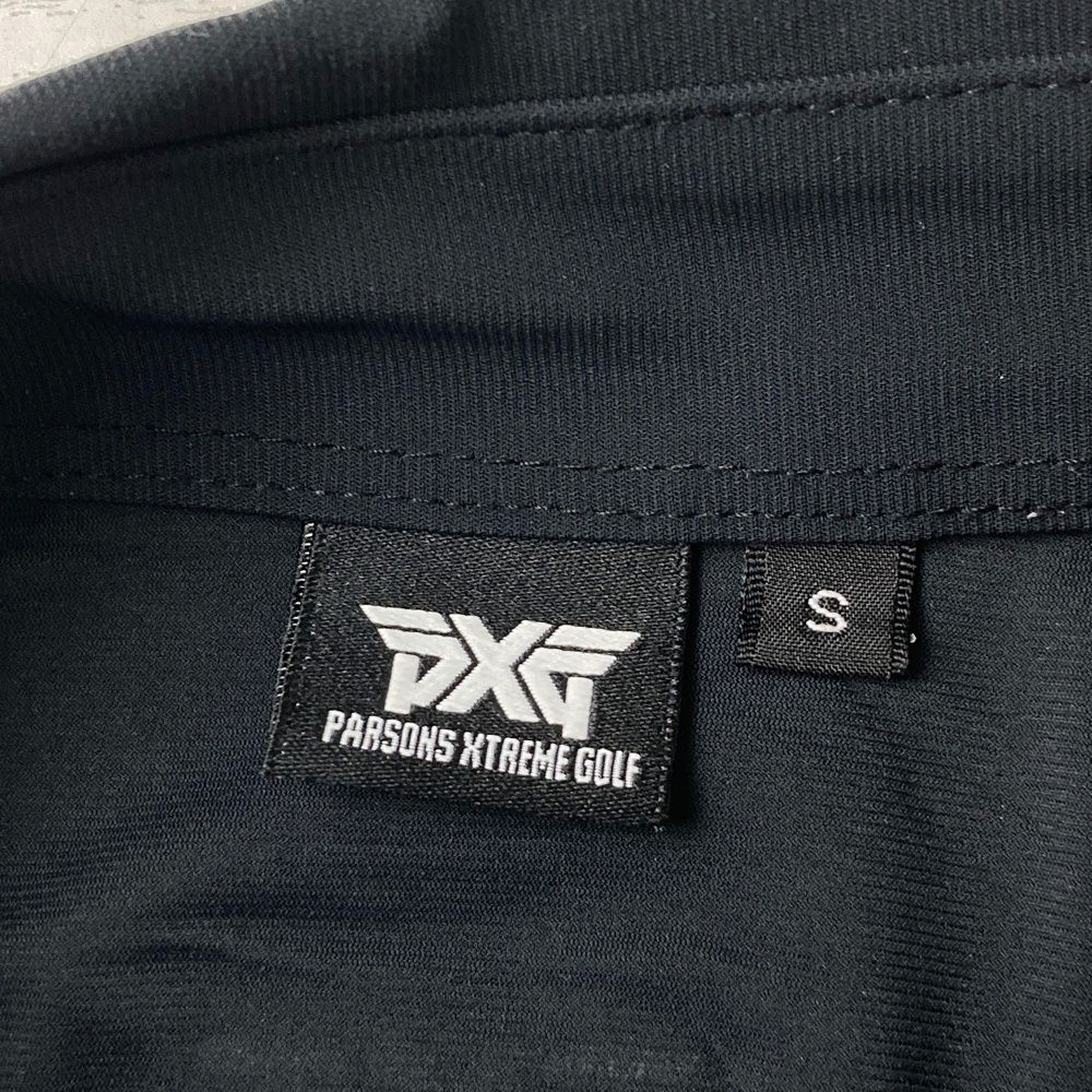 サイズ：S PXG パーソンズエクストリームゴルフ  半袖ポロシャツ  ブラック系 [240101460188] ゴルフウェア メンズ ストスト サイズ：S PXG パーソンズエクストリームゴルフ 半袖ポロシャツ