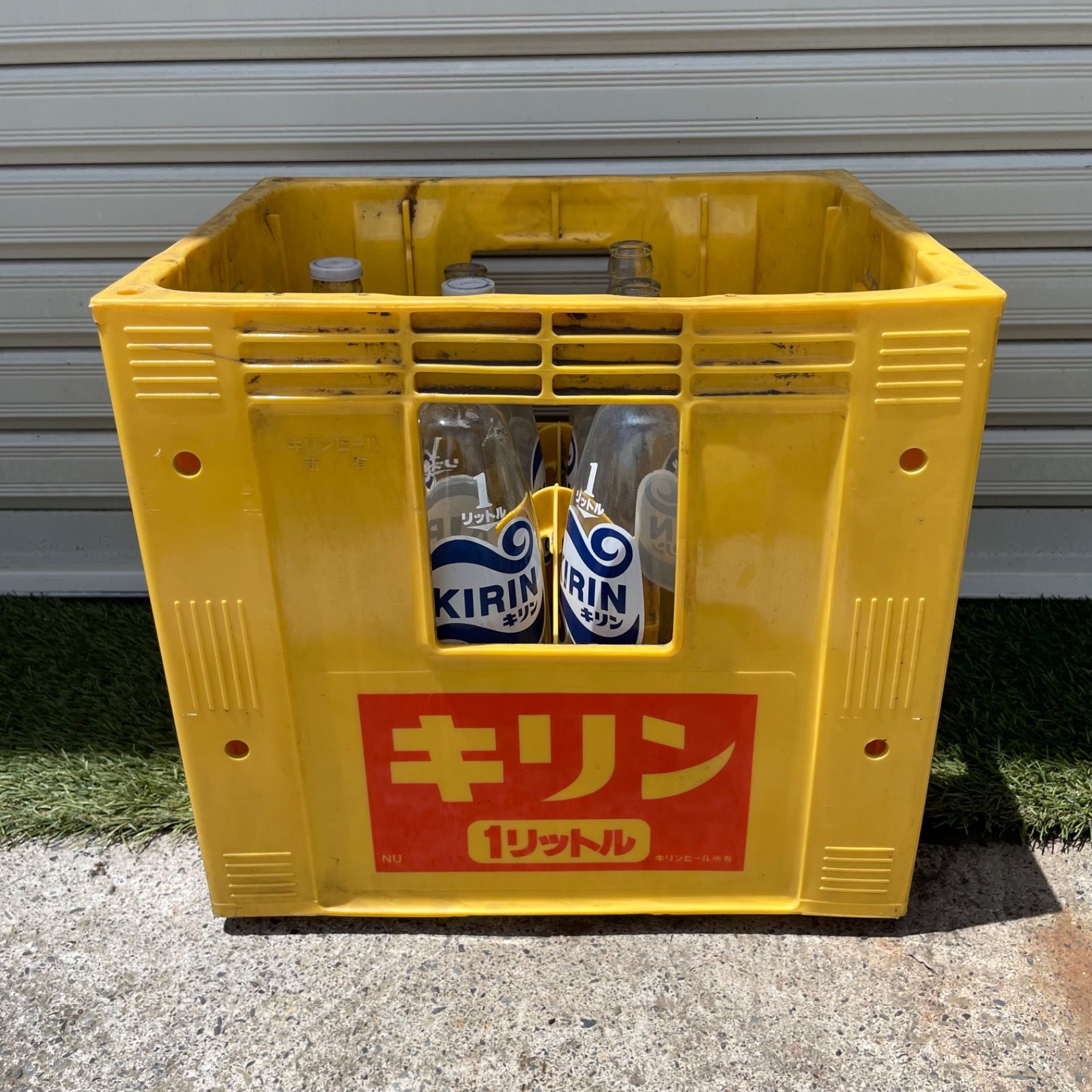 ♭ キリン ジュース瓶 コンテナ セット 空き瓶 ケース レトロ