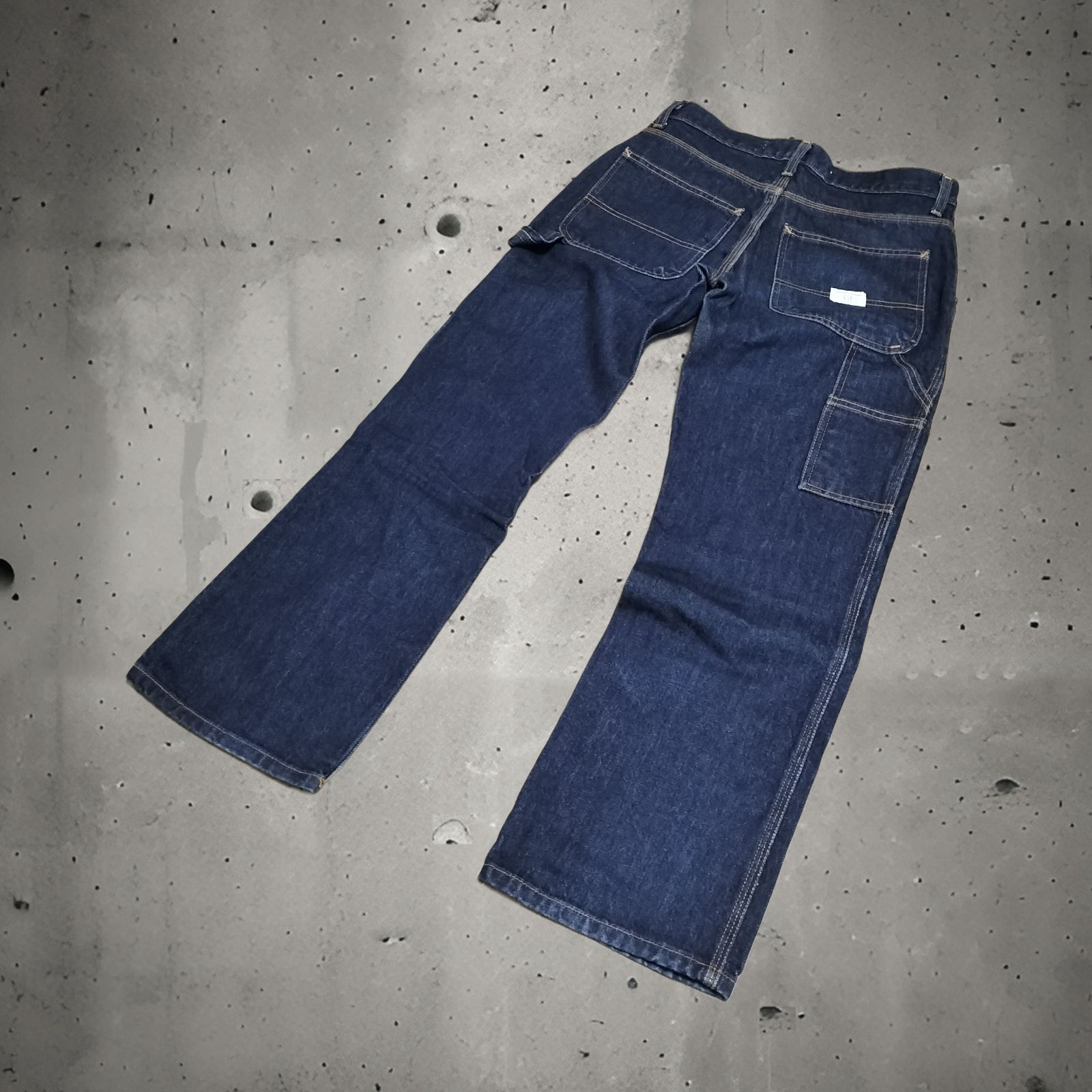 W30★古着 ギャップ GAP ジーンズ メンズ 00年代 00s ヒゲ コットン 紺 ネイビー デニム 24jul13 中古 ボトムス ジーパン Gパン ロング パンツ 古着 ギャップ GAP ペインター パンツ メンズ 00年代 00s ダック地