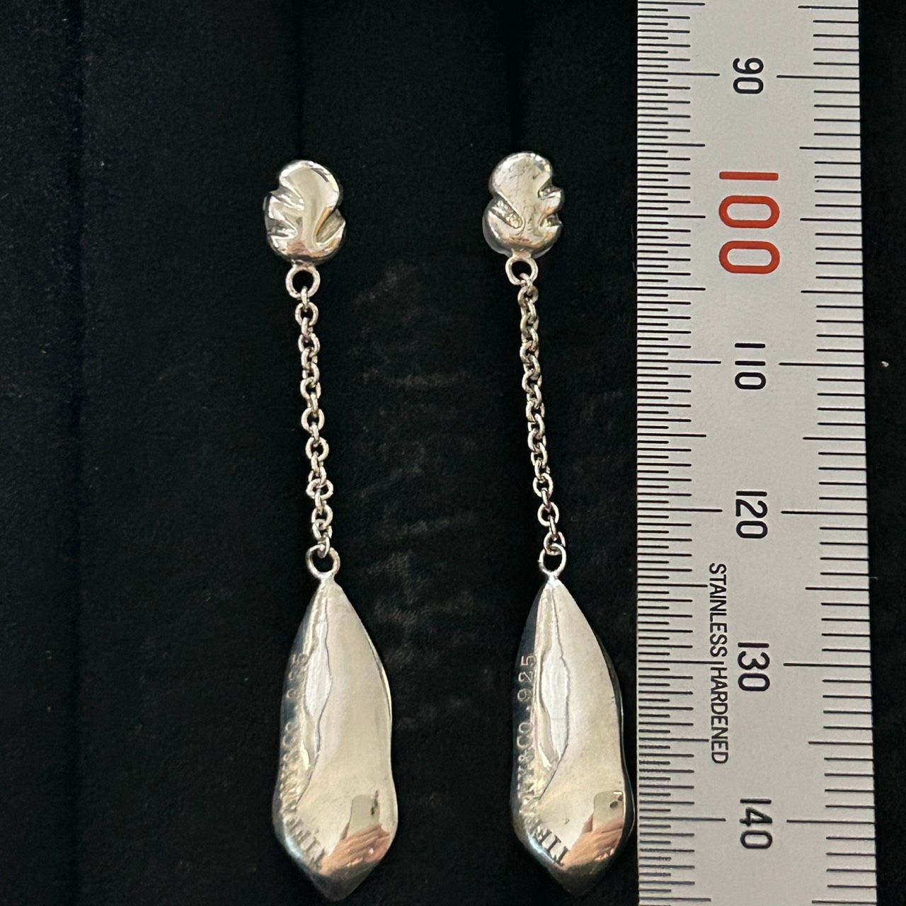 ティファニー フェザー ピアス シルバー925 ネイチャーリーフドロップ