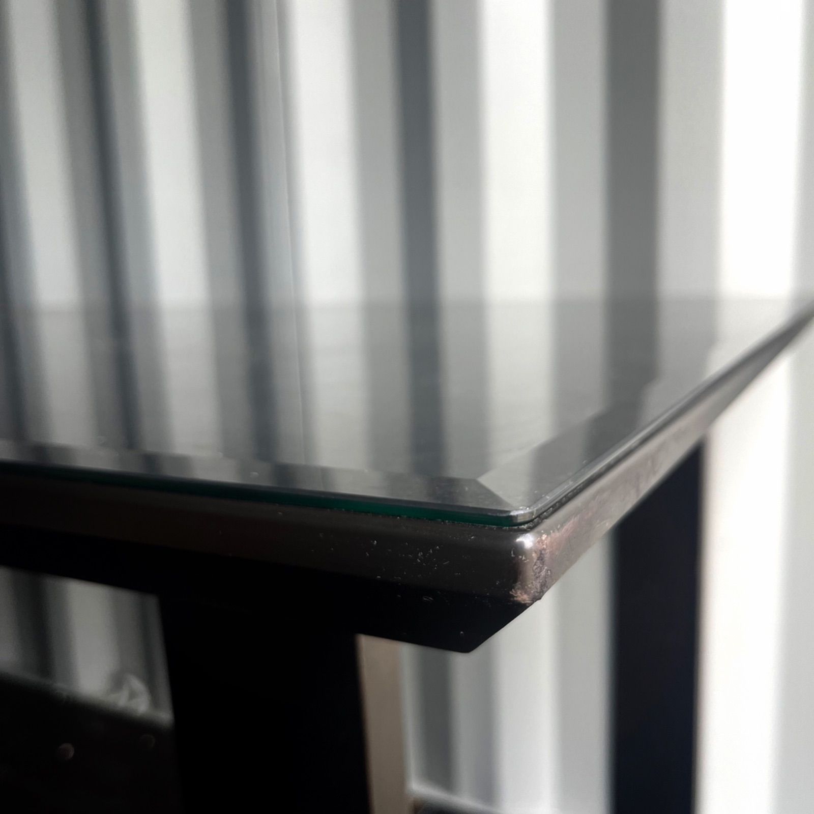 取付無料！松田家具 GT スタイリッシュモダンブラックガラスダイニング