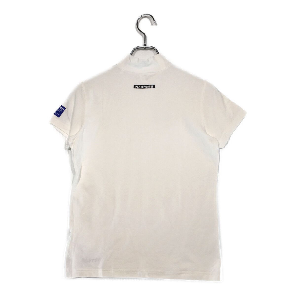 PEARLY GATES レディース半袖ネックシャツ ☆ サイズ０ 中古 レディース パーリーゲイツ PEARLY GATES 半袖シャツ 0(S) 白