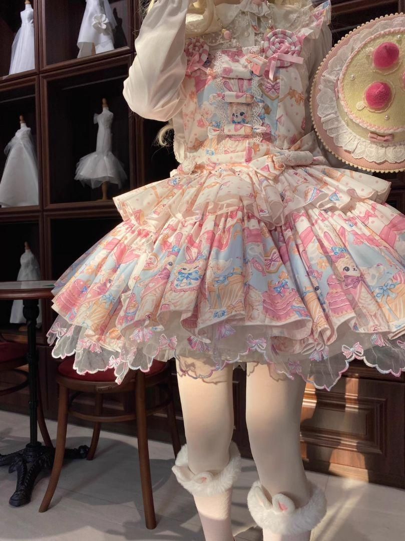 配送商品は通常配送無料。 LT-34 豪華姫系 lolita 可愛 レトロ風 オリジナル 洋服 ロリータ ワンピース 美しい刺繍