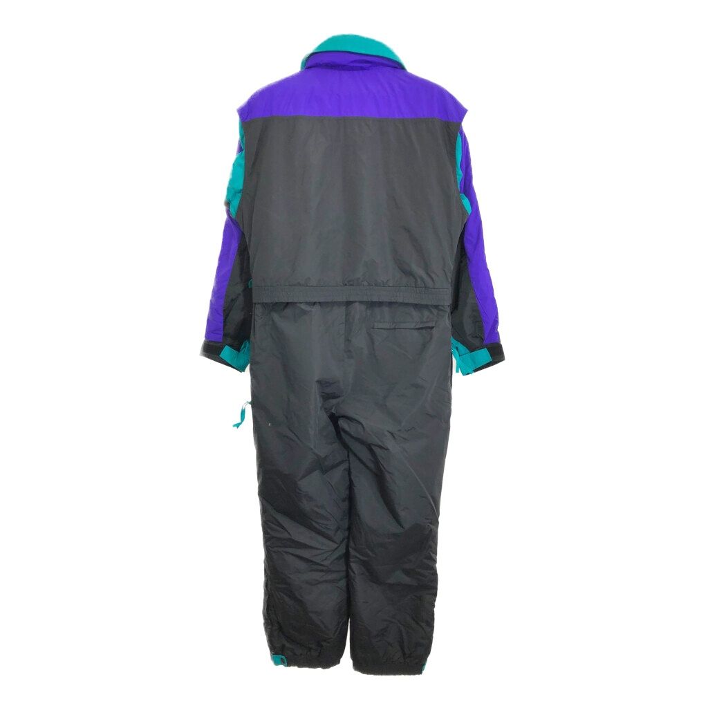 90年代 Columbia コロンビア つなぎ オールインワン アウトドア ブラック メンズ 2 XL相当 古着 R 0247