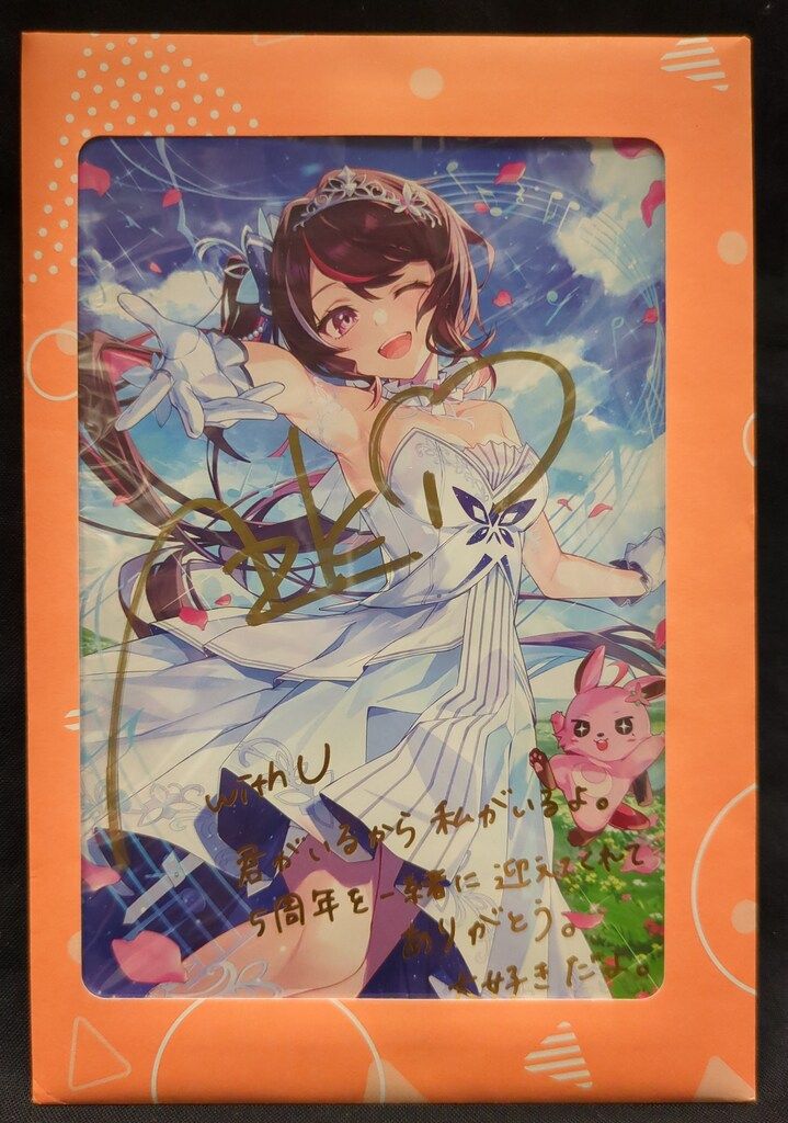 T*〕様 ホロライブ　AZKi　5周年記念　直筆サインポストカード カバー株式会社 活動5周年記念 ホロライブ AZKi/直筆サイン