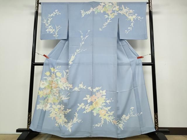 平和屋本店□極上 創業460年・千總 訪問着 刺繍 籬草花文