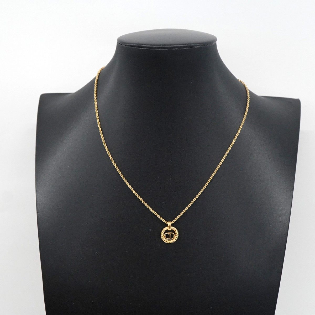 ☆SALE【5jgb0234】クリスチャンディオール ネックレス CDロゴ