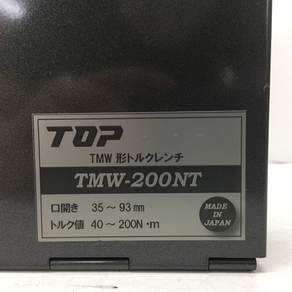 TOP トップ工業 TMW型トルクレンチ 40～200N・m 校正証明書2019.7.8