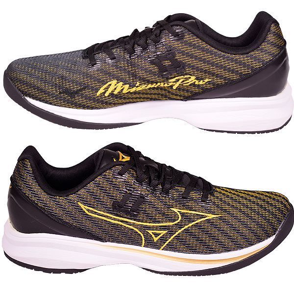 Mizuno トレーニングシューズ ブラック/ゴールド 楽天市場】ミズノ WAVE LIGHTREVO RUN PRO mizuno 【野球