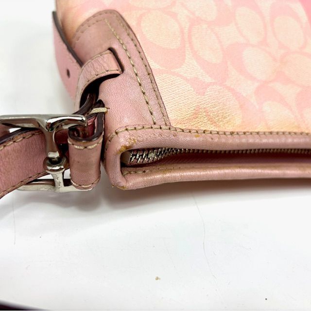 COACH コーチ ショルダーバッグ PVC シグネチャー 斜め掛け