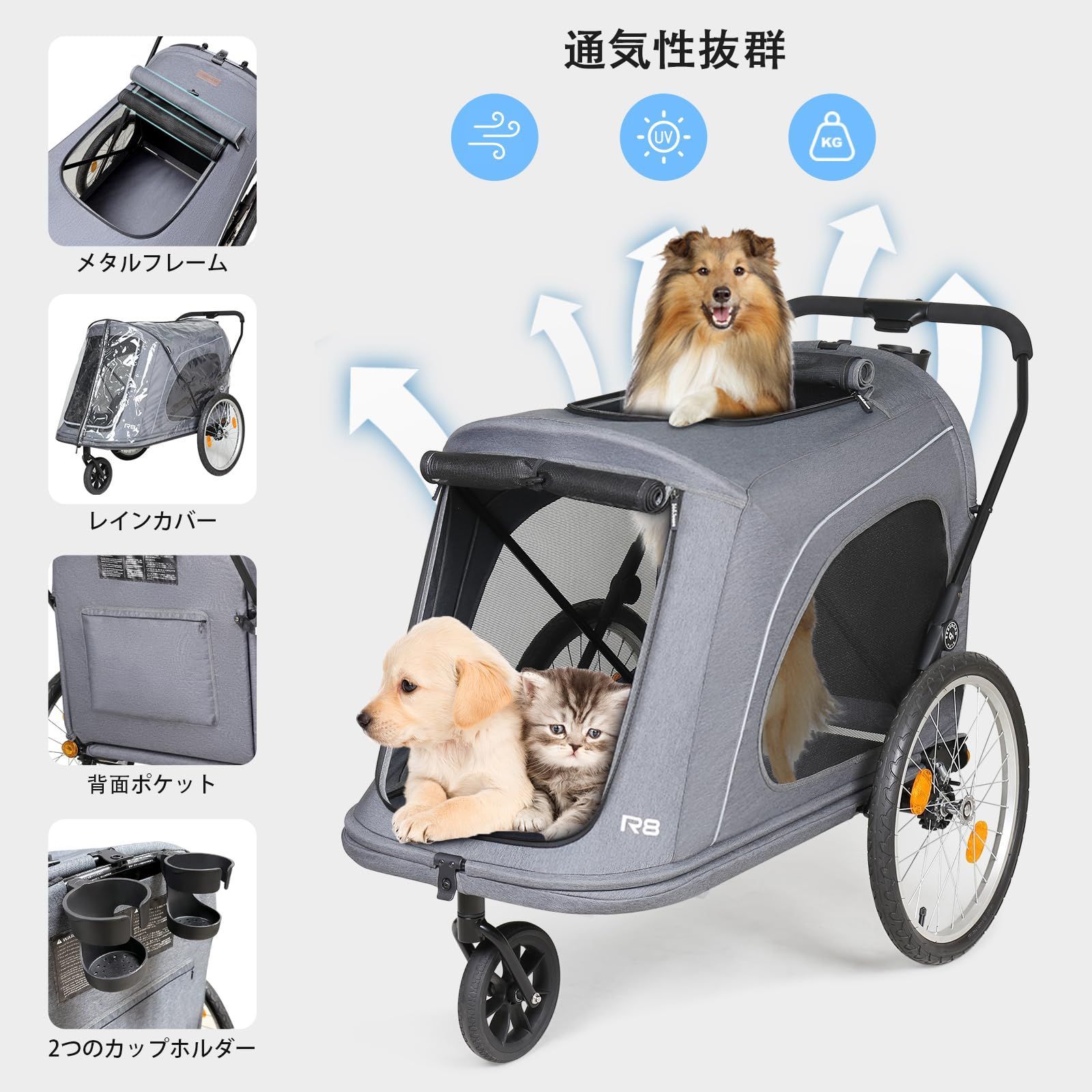 折りたたみ カート 組み立て簡単 ワンタッチ折り畳み式 犬カート 折りたたみ カート 組み立て簡単 ワンタッチ折り畳み式 犬カート