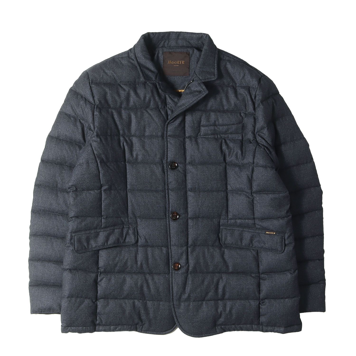 MOORER ムーレー テーラード ダウン ジャケット グレー #A1 美品MOORER 