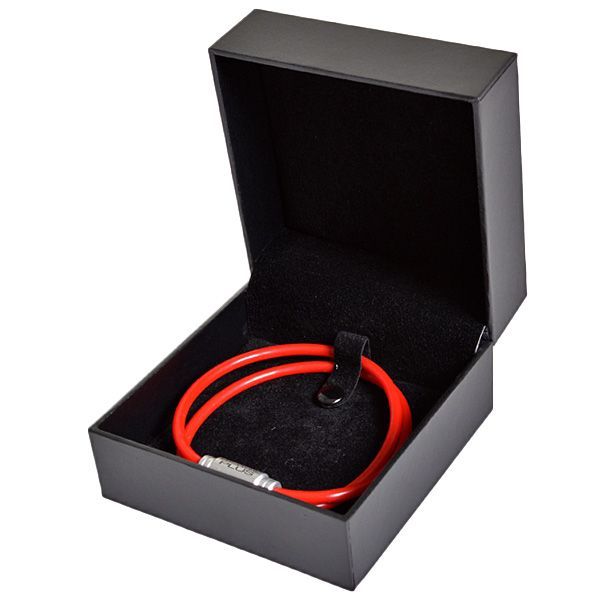 phiten RAKUWAネック クリスタルタッチ 50cm オレンジ/ブラック 50cm